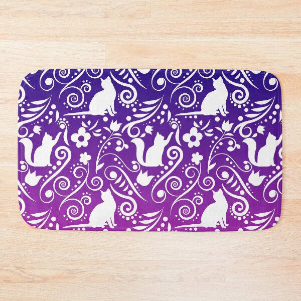 Item preview, Cat and Flowers - The Mysterious Galaxy RS designed and sold by CreativityRoams.