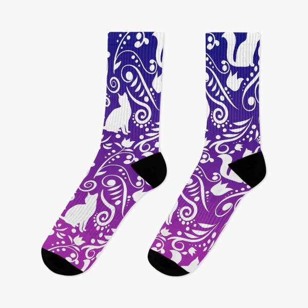 Item preview, Cat and Flowers - The Mysterious Galaxy RS designed and sold by CreativityRoams.