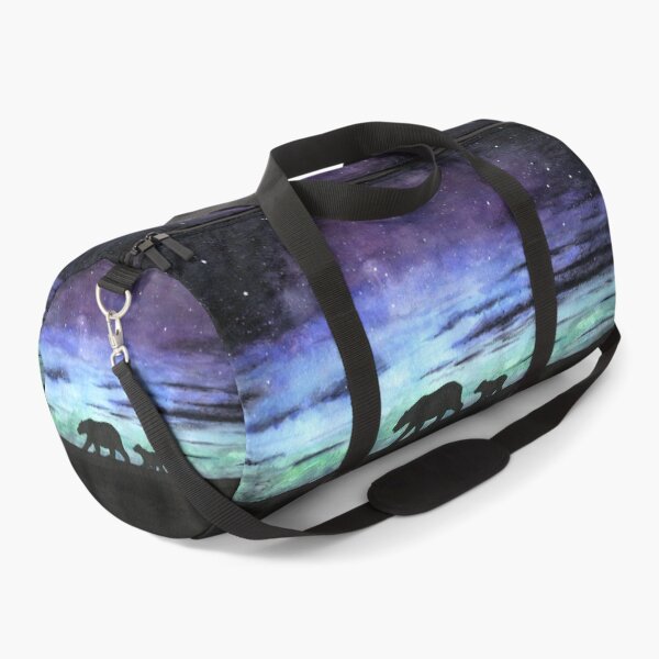 Item preview, Aurora borealis and polar bears (dark version) designed and sold by savousepate.