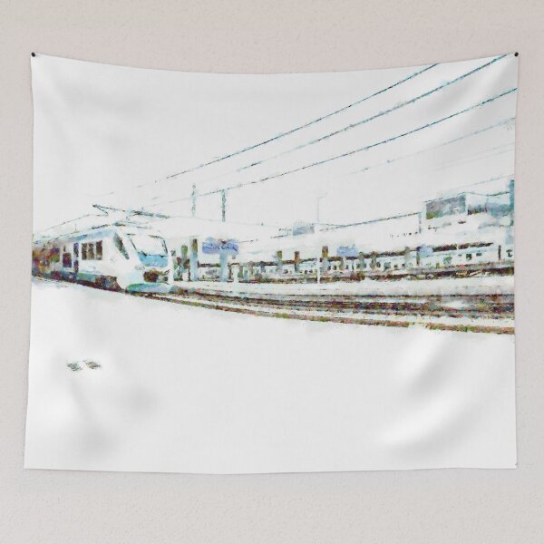 Item preview, Train in the railway station designed and sold by Giuseppe Cocco.