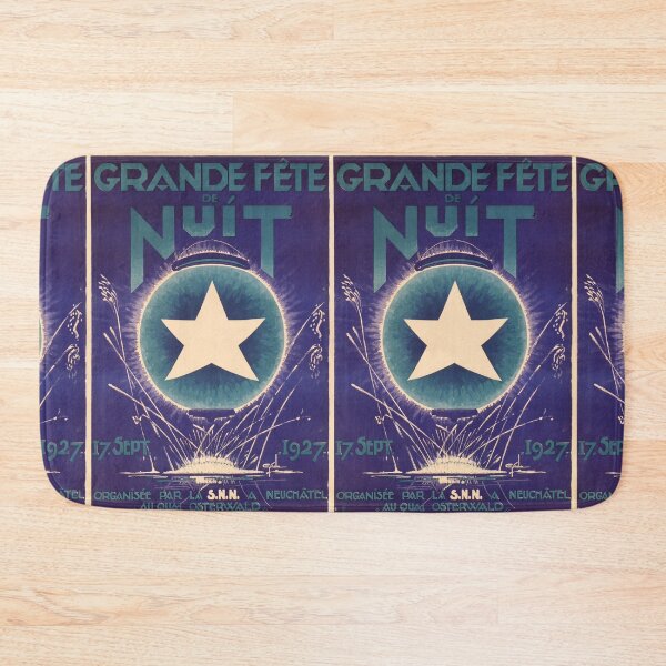 Item preview, Grande Fete du Nuit vintage travel poster designed and sold by stickart-marek.