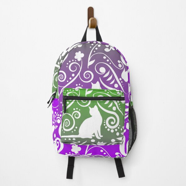 Item preview, Cat and Flowers - Grape Paradise designed and sold by CreativityRoams.