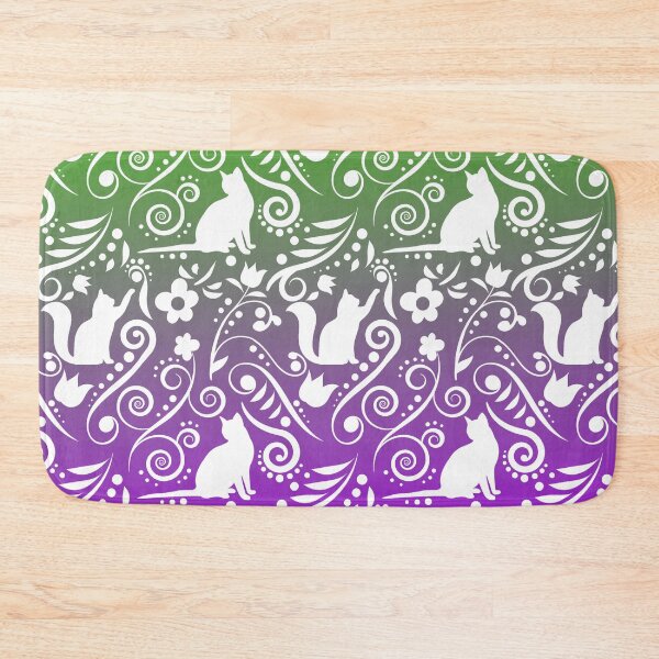 Item preview, Cat and Flowers - Grape Paradise designed and sold by CreativityRoams.