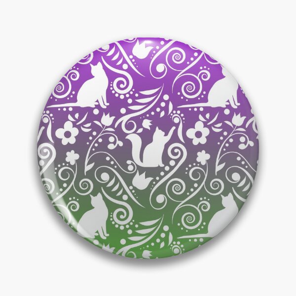 Item preview, Cat and Flowers - Grape Paradise RS designed and sold by CreativityRoams.