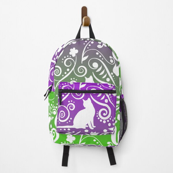Item preview, Cat and Flowers - Grape Paradise RS designed and sold by CreativityRoams.