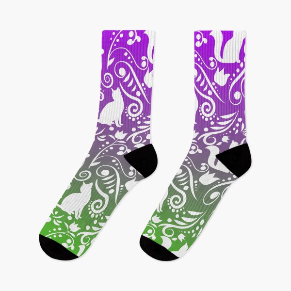 Item preview, Cat and Flowers - Grape Paradise RS designed and sold by CreativityRoams.