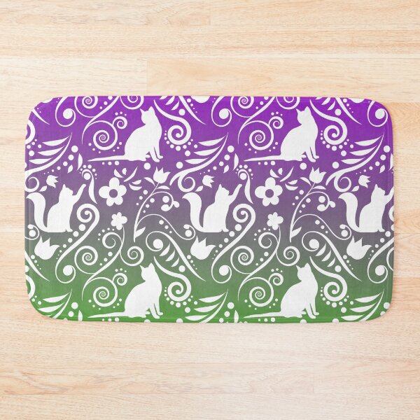 Item preview, Cat and Flowers - Grape Paradise RS designed and sold by CreativityRoams.