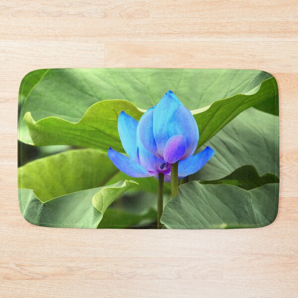 Item preview, Green foliage with a blue flower. redecorate, refurbish, Bird, nature designed and sold by jayne0524.