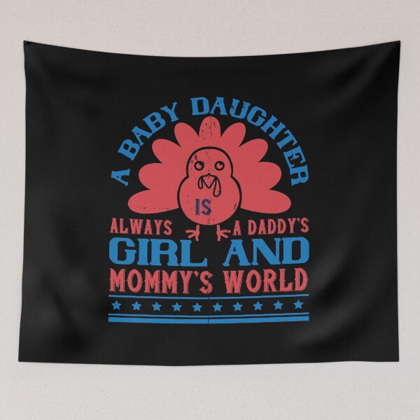 Item preview, A Baby Daughter Is Always A Daddy’s Girl And Mommy’s World designed and sold by GoodVibeDesign.