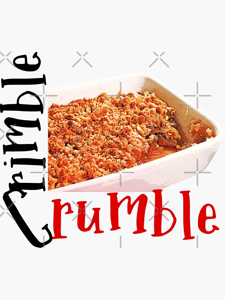"Crimble Crumble" Sticker by McPod Redbubble