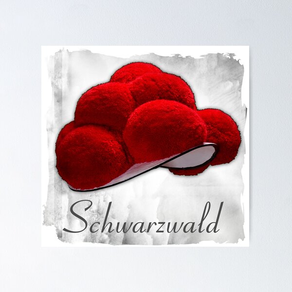 Schwarzwaldhut Bollenhut ART 1.7 Schwarzwald Poster