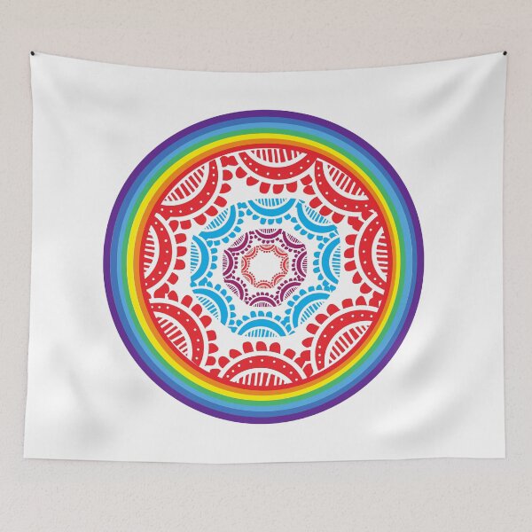 Item preview, Rainbow Mandala designed and sold by Venusgreetings.
