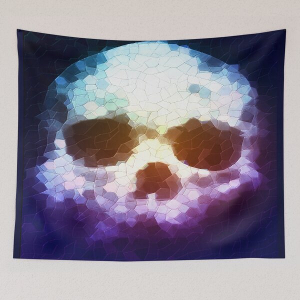 Item preview, Mosaic Skull Gradient Glass Effect  designed and sold by miijojo1994.