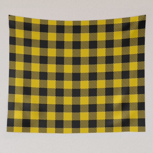 Item preview, Yellow and Black Buffalo Plaid designed and sold by Found Dream.