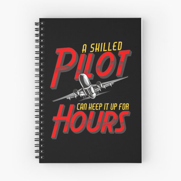 Item preview, Funny A Skilled Pilot Can Keep It Up For Hours Pun designed and sold by perfectpresents.