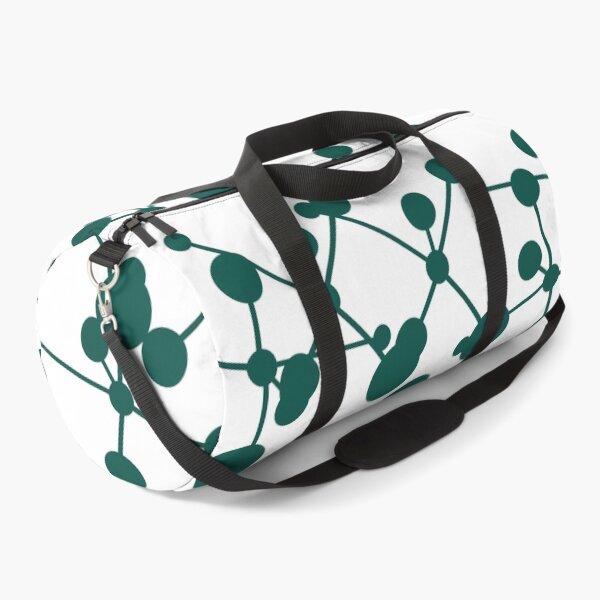 green dot and line pattern Duffle Bag
