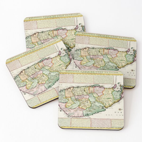 Item preview, Vintage Map of Celyon Island (1719) designed and sold by BravuraMedia.