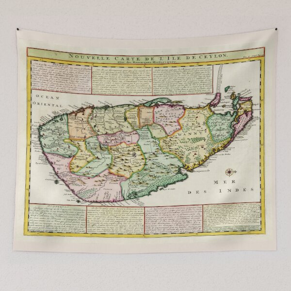 Item preview, Vintage Map of Celyon Island (1719) designed and sold by BravuraMedia.