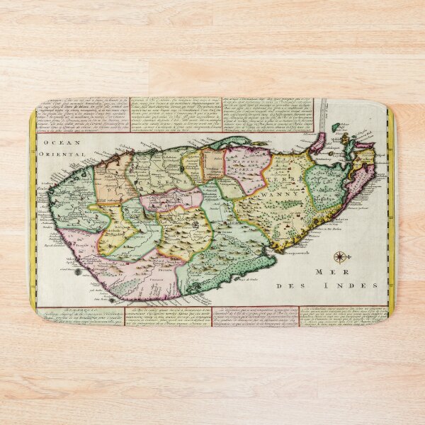 Item preview, Vintage Map of Celyon Island (1719) designed and sold by BravuraMedia.
