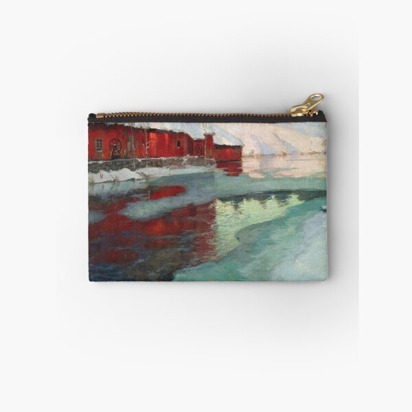 Item preview, Frits Thaulow - Freezing river designed and sold by Impressionist Masters.