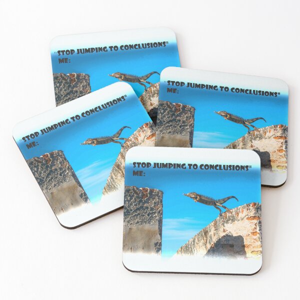 Item preview, Stop Jumping to Conclusions Iguana Meme designed and sold by LuckyKermit.