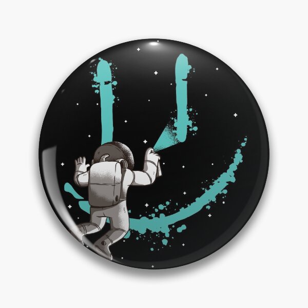 Item preview, Astronaut Paints Smiley Face designed and sold by Dewirumbaina.