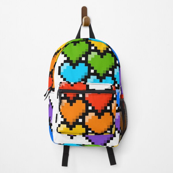 Item preview, Rainbow Pride Pixel Gaming Hearts designed and sold by NerdyPuffin.