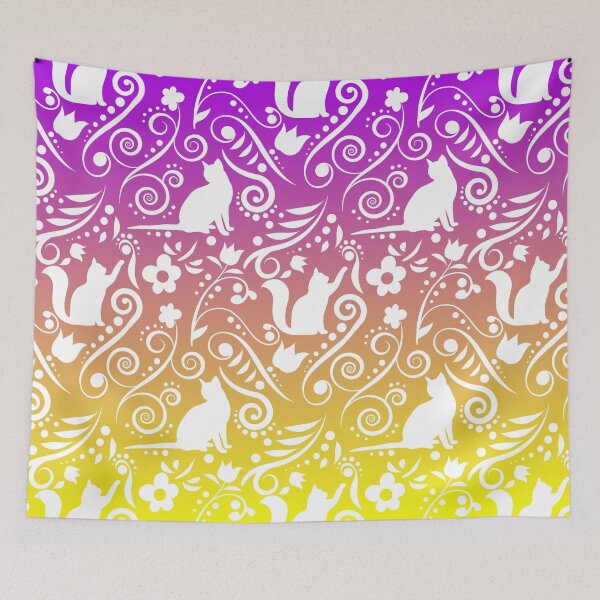 Item preview, Cat and Flowers - Grapes with Lemon Drop designed and sold by CreativityRoams.
