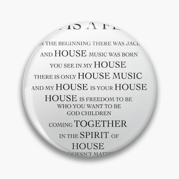 Item preview, House Is A Feeling CoraggioUk designed and sold by CoraggioUk.
