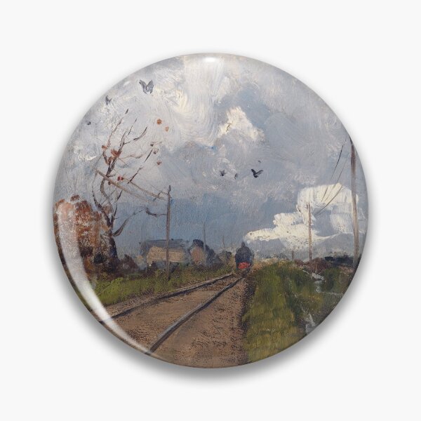 Item preview, Frits Thaulow - The Train is arriving designed and sold by Impressionist Masters.
