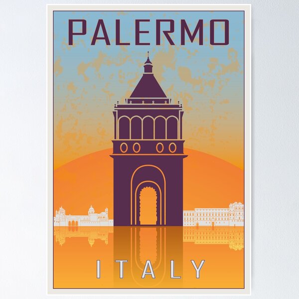 Artikelvorschau, Palermo Vintage Poster entworfen und verkauft von paulrommer.