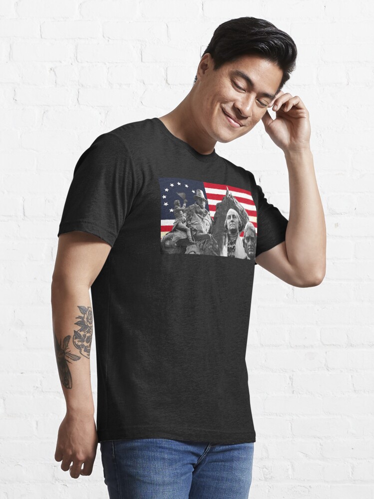 Alternate view of Statues and Flag Essential T-Shirt