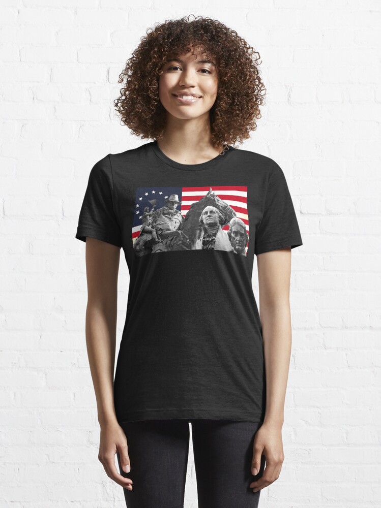 Alternate view of Statues and Flag Essential T-Shirt