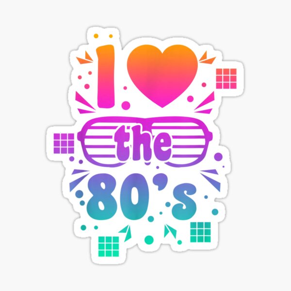 Artikel-Vorschau von Ich liebe die 80er | Cooles Pop-Art-Geschenk der 1980er Jahre, designt und verkauft von DaireShitrig.