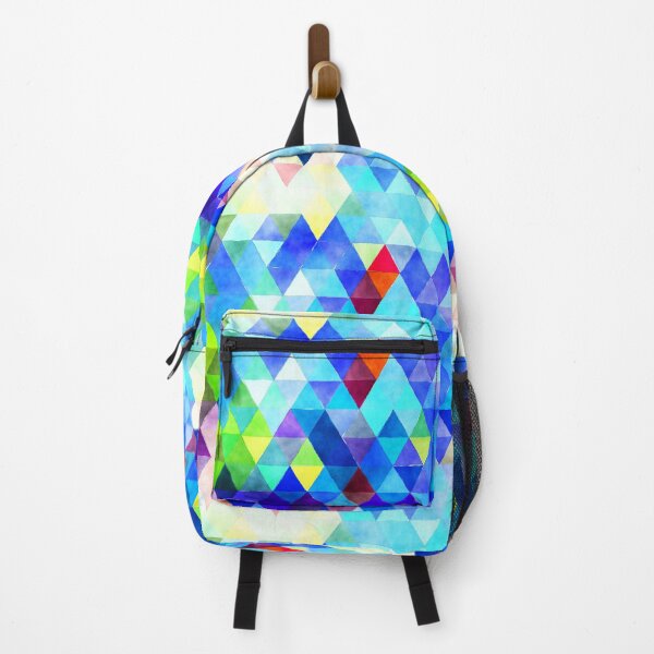 Item preview, Blue Watercolor Triangles Pattern designed and sold by MugsMe.