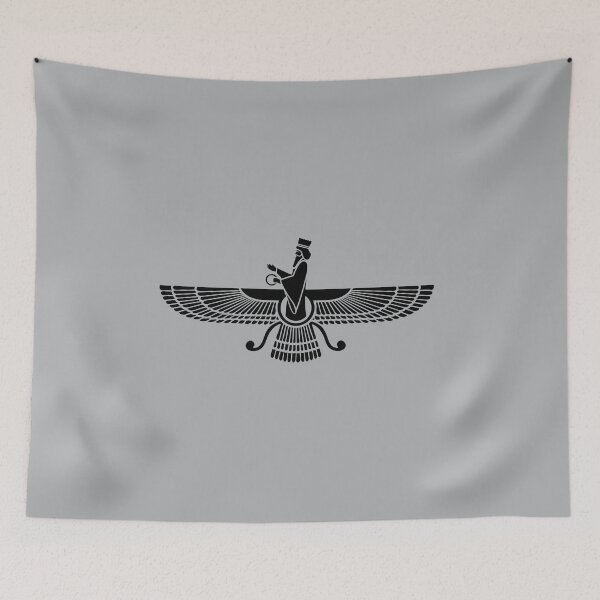 Item preview, Faravahar, Winged Sun, Zoroaster, Persian Symbol, Lucky Charm designed and sold by nitty-gritty.