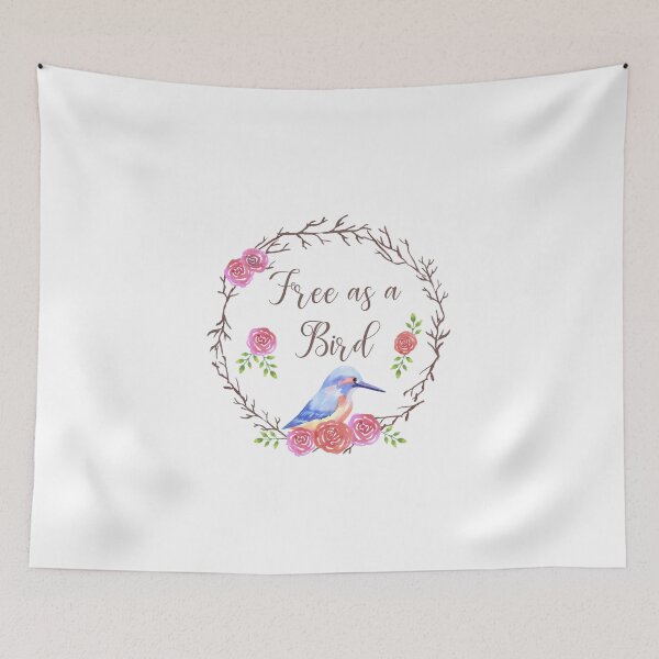 Item preview, Kingfisher sitting on a rose flower wreath motivational quote designed and sold by Shawlin Islam.