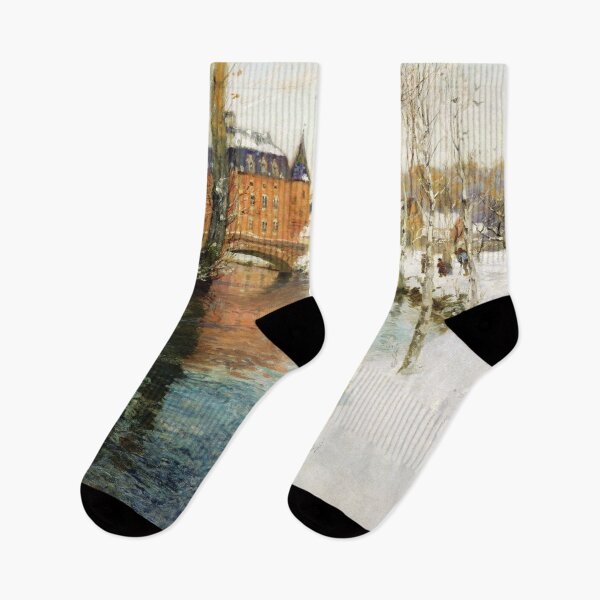Item preview, Frits Thaulow - A Château in Normandy designed and sold by Impressionist Masters.