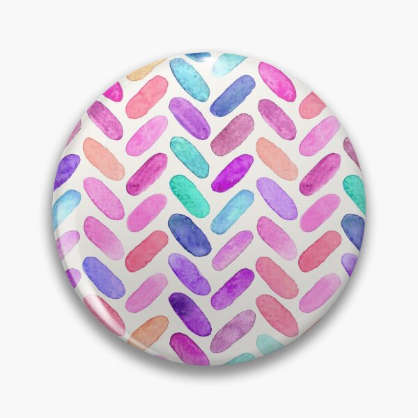 Item preview, Rainbow Herringbone Watercolor Oblongs designed and sold by micklyn.