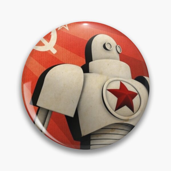 Item preview, Vintage Soviet Union Comrades of Steel CCCP Robot Poster USSR Propaganda Russia  designed and sold by TopTeeShop.