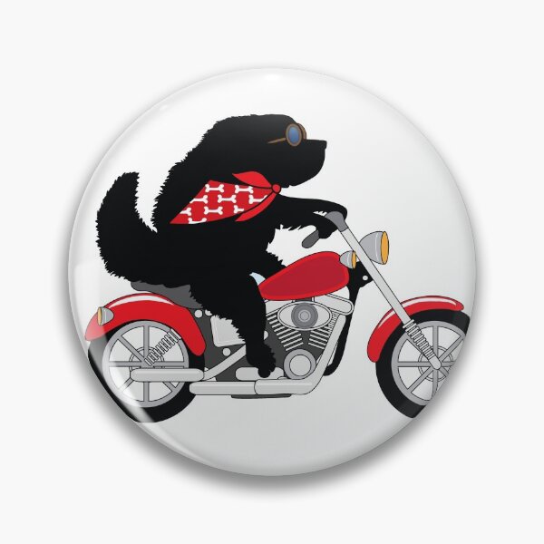 Item preview, Just a Newfie Riding a Motorcycle designed and sold by Christine Mullis.