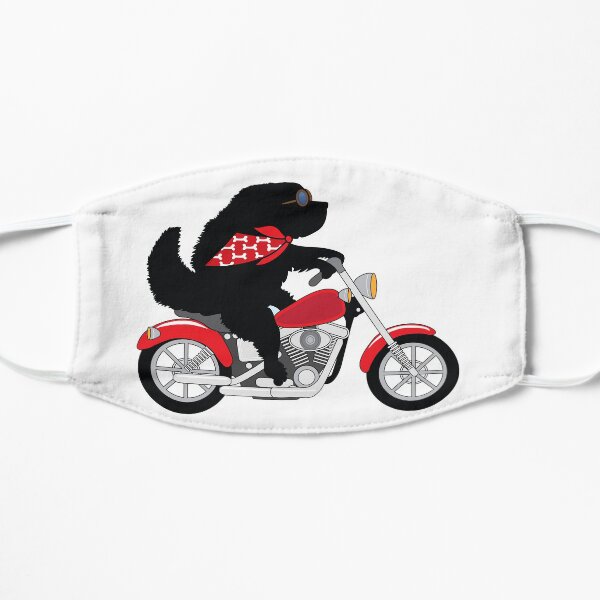 Just a Newfie Riding a Motorcycle Mask