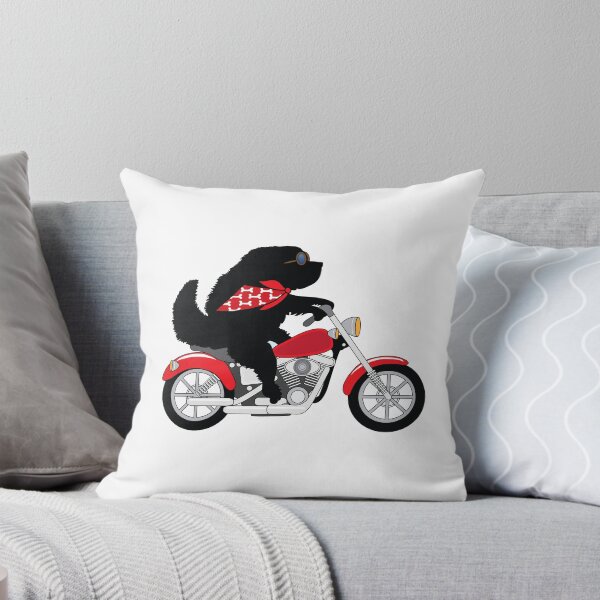 Item preview, Just a Newfie Riding a Motorcycle designed and sold by Christine Mullis.