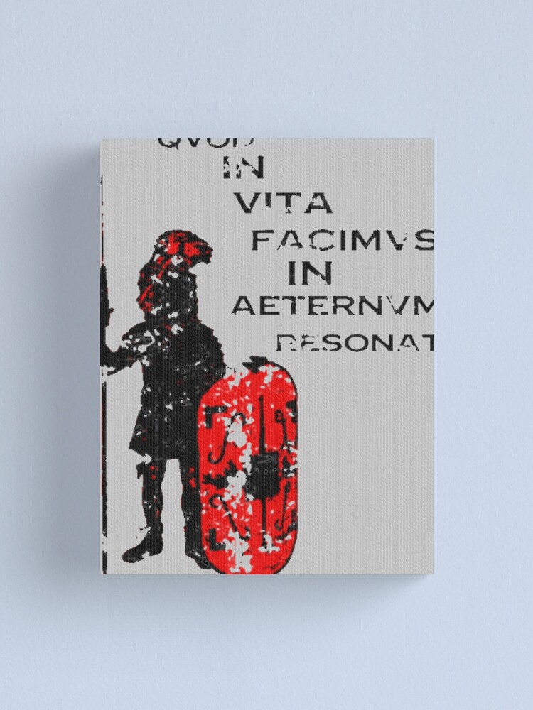 What We Do in Life Echoes in Eternity' Vintage Advertisement on Wrapped Canvas East Urban Home Size: 16 H x 24 W x 1.5 D