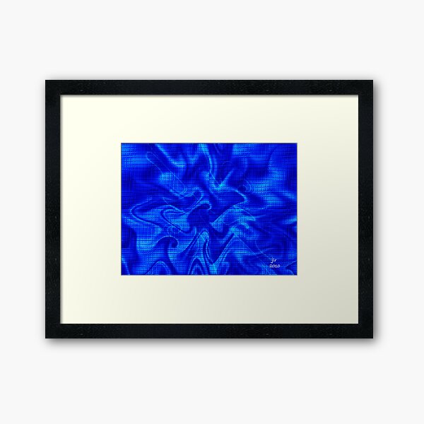 BLUE MONDAY Framed Art Print
