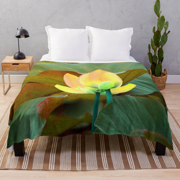 Item preview, Green foliage with a Yellow flower. redecorate, refurbish, Bird, nature designed and sold by jayne0524.