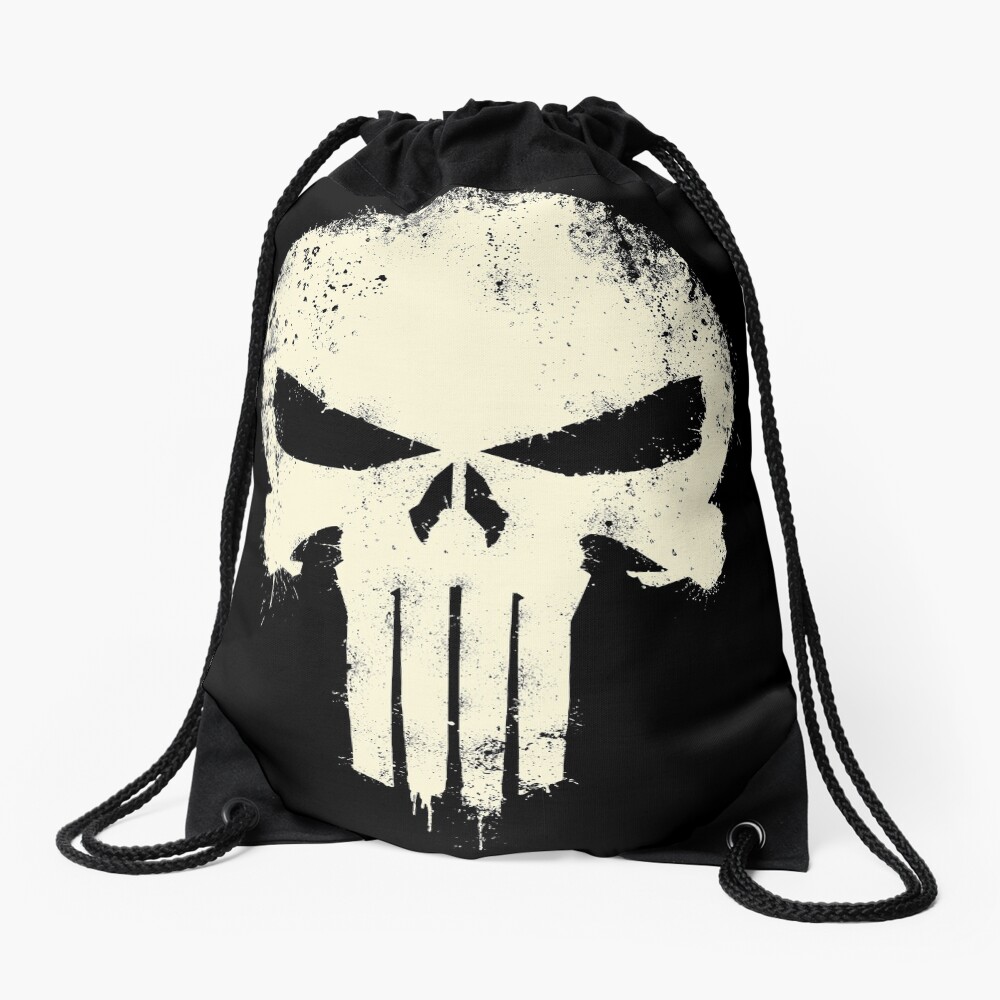 VINTAGE PUNISHER Drawstring Bag