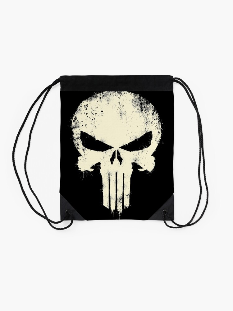 Alternate view of VINTAGE PUNISHER Drawstring Bag