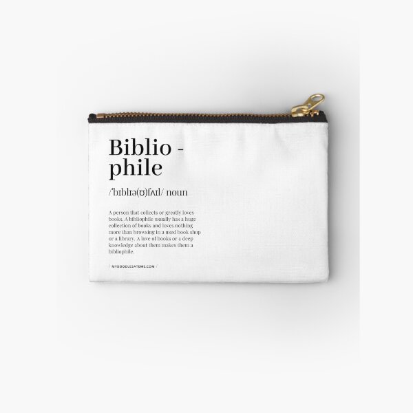 Item preview, Bibliophile Definition - Noun - Readers Dictionary (White) designed and sold by mydoodlesateme.
