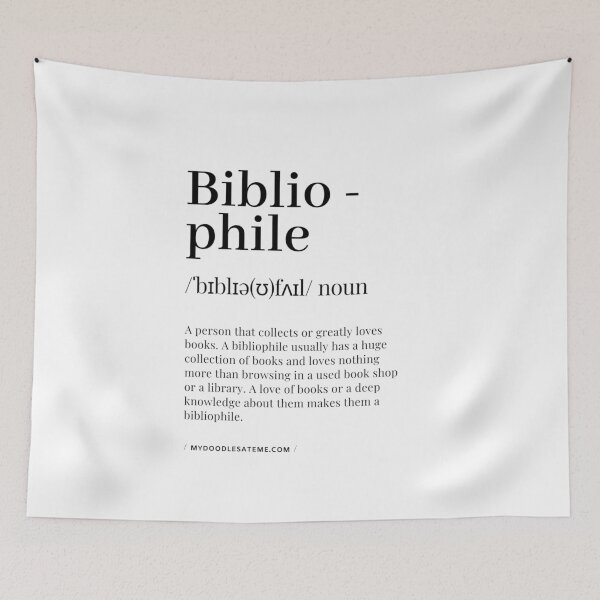 Item preview, Bibliophile Definition - Noun - Readers Dictionary (White) designed and sold by mydoodlesateme.